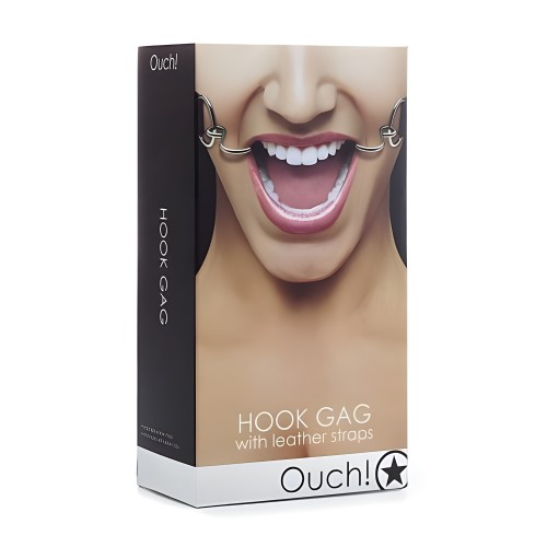Ouch Hook Gag with Leather Straps