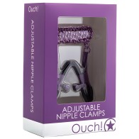 Ouch Adjustable Nipple Clamps with Chain