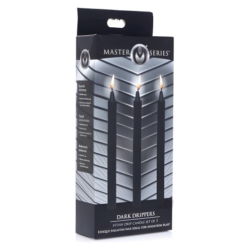 Velas Goteantes Fetish 3 Pack - Negro