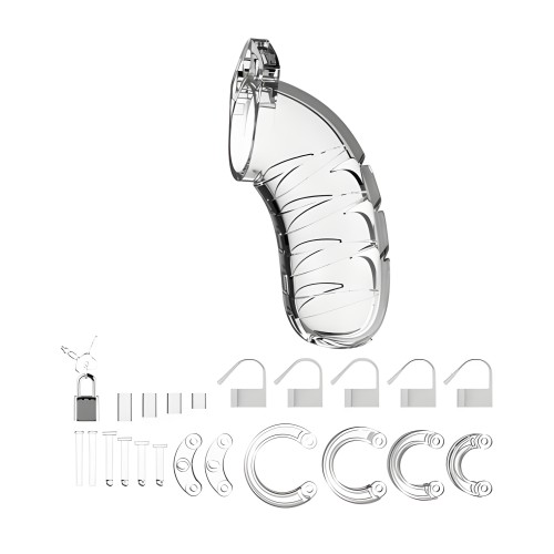 Mancage Chastity 4.5 inches Cock Cage Model 4 Clear