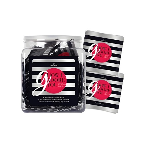 Crema G How I Adore You para el Punto G - Tubo de 100 Paquetes de Uso Único