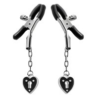 Charmed Heart Nipple Clamps - Adjustable Pleasure