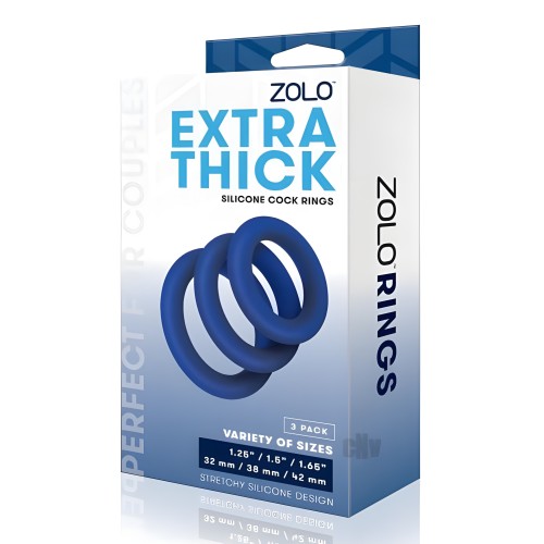 Zolo Extra Thick Silicone Cock Rings