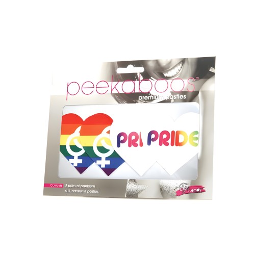 Peekaboos Corazones del Orgullo - Paquete de 2 Pasties