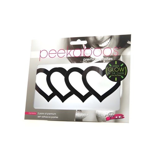 Peekaboo Corazones que Brillan en la Oscuridad