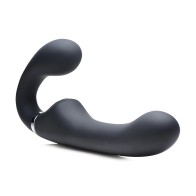 10x Vibrating Silicone Strapless Strap-on