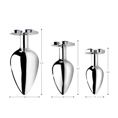 Set de Plug Anal Gemas Violetas Booty Sparks - Juego Anal