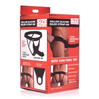 Hollow Silicone Dildo Strap-on - Black