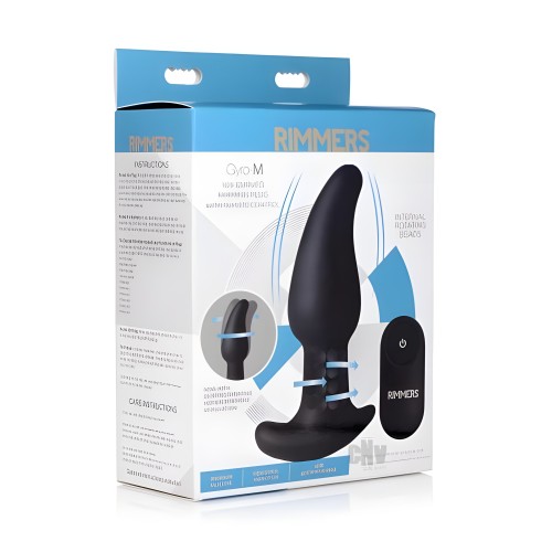 Gyro-m 10x Curved Rimming Plug With Remote Control