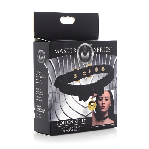 Collar de Campana Golden Kitty Cat