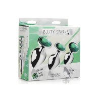 Set de Plugs Anales Gemas Verdes