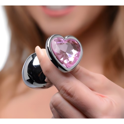 Booty Sparks Pink Heart Gem Anal Plug Set