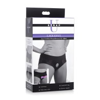 Lace Envy Black Crotchless Panty Harness - L-XL
