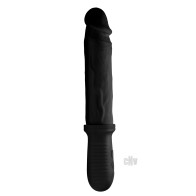 8x Auto Pounder Vibrating Dildo - Black