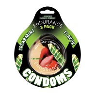 Lubricated Flavored Endurance Condoms