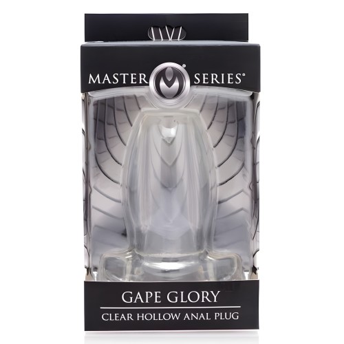 Gape Glory Clear Hollow Anal Plug Large