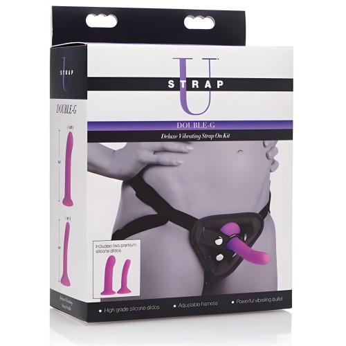 Kit Strap On Vibrador Double-G Deluxe - Ajustable y Divertido