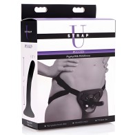 Pegged Pegging Dildo With Harness - Black