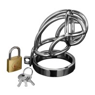 Captus Locking Chastity Cage - Stainless Steel