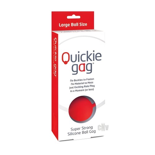 Quickie Ball Gag Large Red