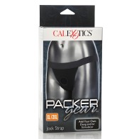 Packer Gear Black Jock Strap XL/2XL - Comfortable & Discreet