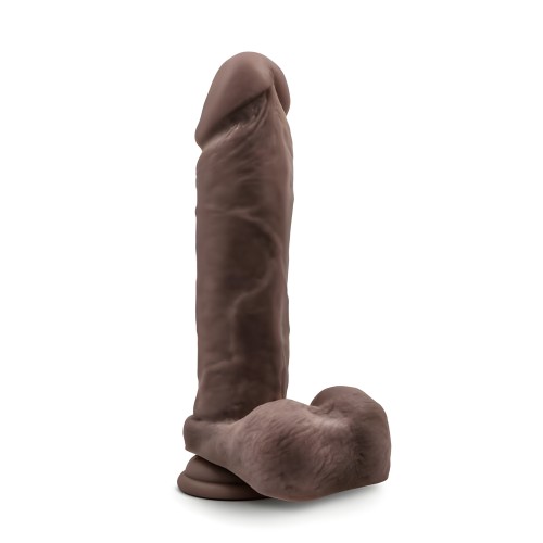 Dildo Au Naturel de 9.5 Pulgadas con Ventosa Marrón