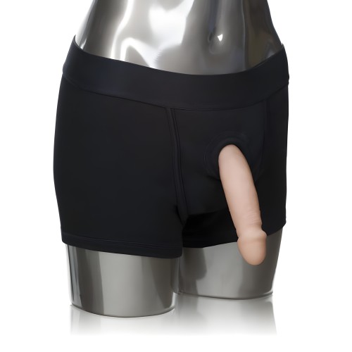 Packer Gear Black Boxer Brief Harness - Dual Penetration