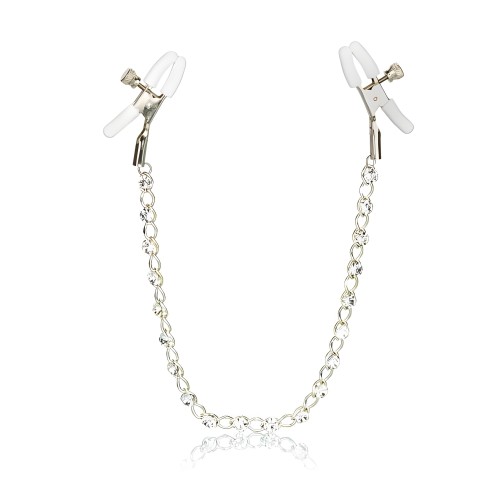 Nipple Play Crystal Chain Nipple Clamps - Adjustable Sensation