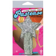 Pastease Silver Glitter Tassle Stars