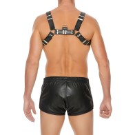 Chest Bulldog Harness - Black/black - S/M