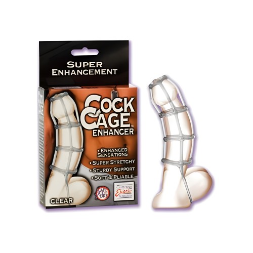 Cock Cage Enhancer 4.5 Inch - Clear