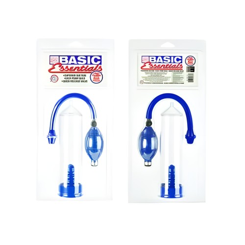 Bomba de Pene Básica Esenciales Azul