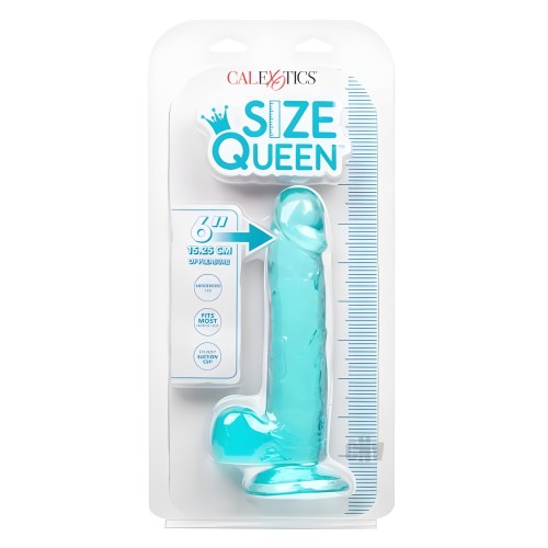 Size Queen 6in Blue Dildo