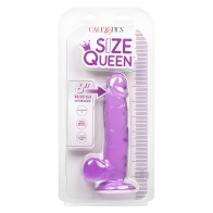 Size Queen 6in Realistic Dildo - Purple