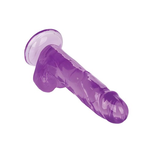 Size Queen 6in Realistic Dildo - Purple