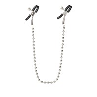 Nipple Clamps with Silver Beaded Chain