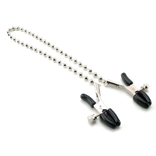 Nipple Clamps with Silver Beaded Chain