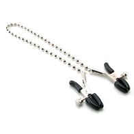 Nipple Clamps with Silver Beaded Chain