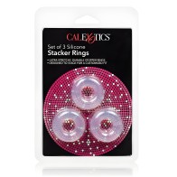 Set Of 3 Silicone Stacker Rings - Customize Comfort