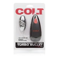 Colt Waterproof Turbo Bullet Vibrator Silver - Powerful & Discreet