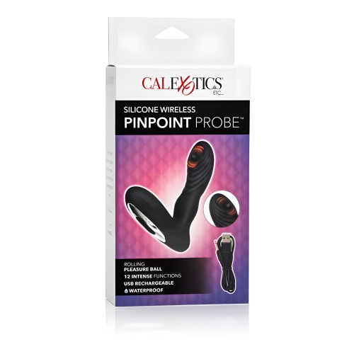Masajeador Prostate Pinpoint Probe Silicona Inalámbrico Negro
