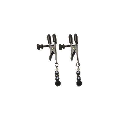 Black Beaded Nipple Clamps