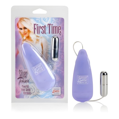 Vibrador Satin Teaser Silver First Time | Bullet Vibrador