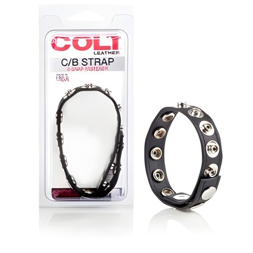 Anillo de Cuero Colt 8 con Cierre de Presión