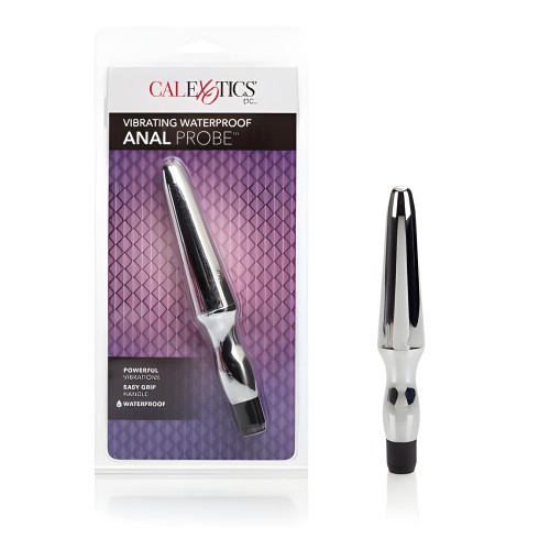 Vibrating Waterproof Anal Probe - Silver
