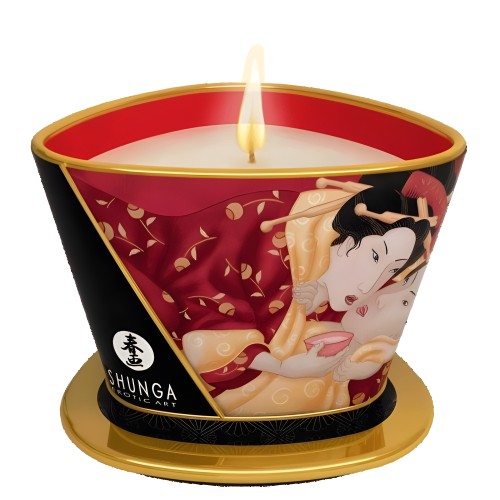 Shunga Massage Candle - Strawberry Wine