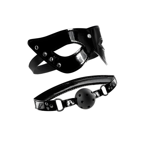 Masquerade Mask & Ball Gag - Explore Submission