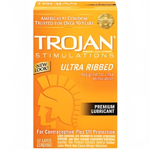 Condones Trojan Estimulaciones Ultra Ribeteados 12 Piezas