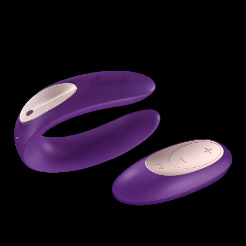 Vibrador Partner Plus con Control Remoto - Púrpura