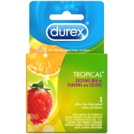 Durex Tropical 3 Pack Condones de Latex